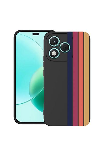 bestcase ® Slim Silicon Case For Honor 400 Lite, Retro Lines, 2022870 B 1478
