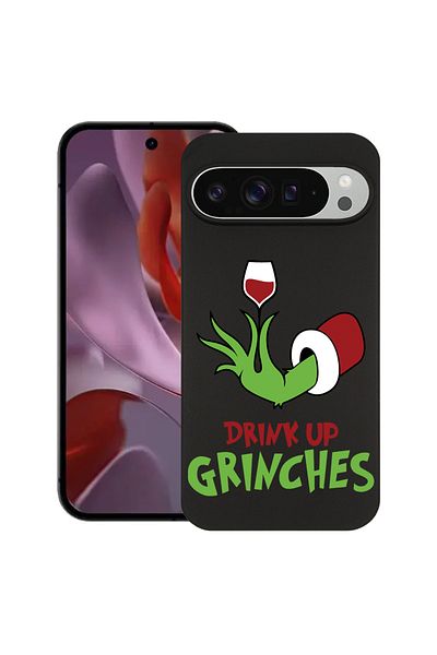 bestcase ® Slim Silicon Case For Google Pixel 10 / Pixel 10 Pro, Grinches - Drink Up, 2030992 B 1604