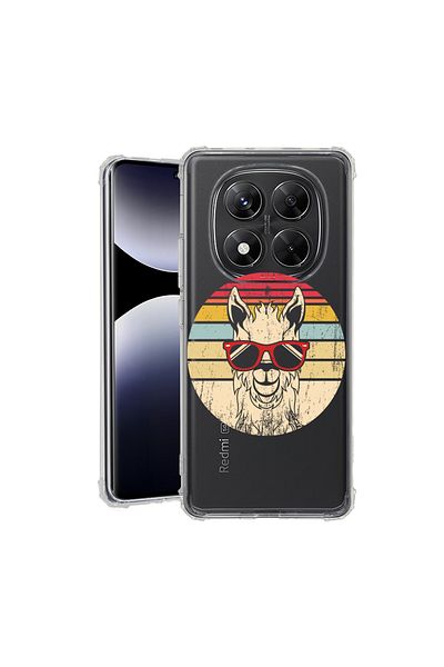 bestcase ® Anit Shock Case For Xiaomi Redmi Note 14 Pro 4G, Oldschool LLama, 1997764 AS 1818
