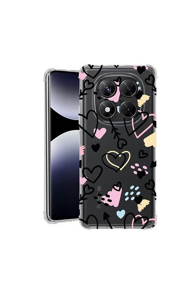 bestcase ® Anit Shock Case For Xiaomi Redmi Note 14 Pro 4G, Love Symbols, 1997764 AS 764