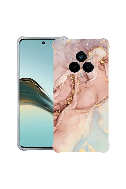 bestcase ® Θήκη Anit Shock για Realme 14 Pro Plus, Ροζ Μάρμαρο, 1997763 AS 1253