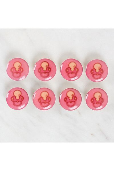 MBB ETİCARET Loren Crafts 8 Pack Pacifier Buttons - 1008
