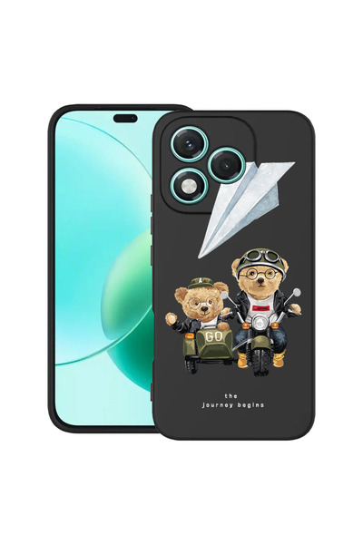 bestcase Husă subțire din silicon pentru Honor 400 Lite, Teddy On The Road, 2...
