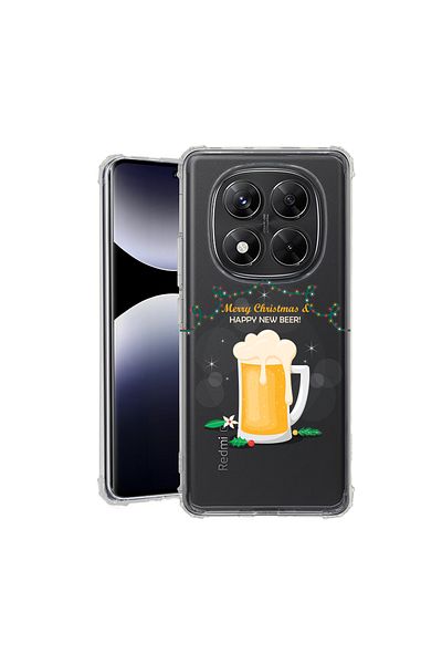 bestcase ® Anit Shock Case For Xiaomi Redmi Note 14 Pro 4G, Happy New Beer!, 1997764 AS 1606