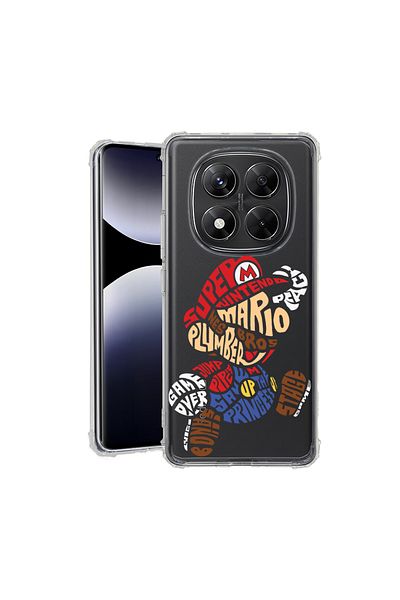 bestcase ® Anit Shock Case For Xiaomi Redmi Note 14 Pro 4G, Calligraphy Super Mario, 1997764 AS 1524