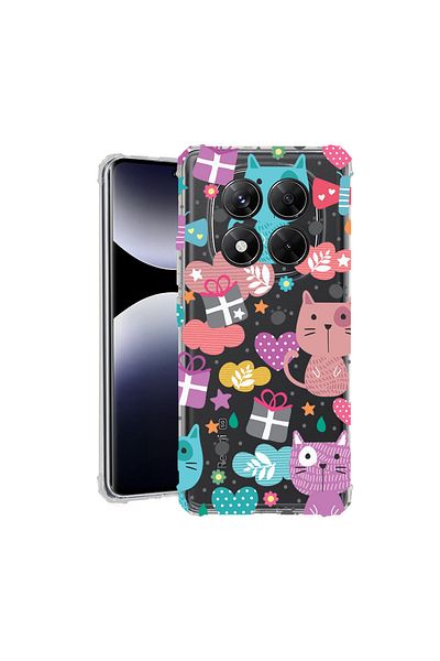 bestcase ® Anit Shock Case For Xiaomi Redmi Note 14 Pro 4G, Lovely Cat, 1997764 AS 41