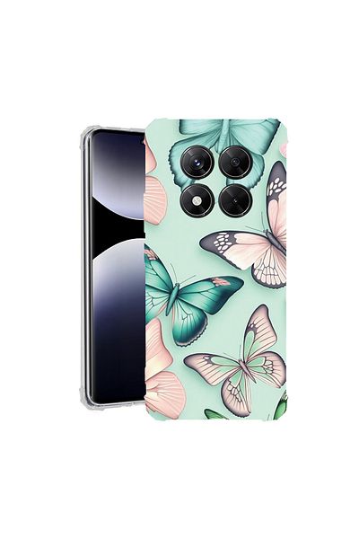 bestcase ® Anit Shock Case For Xiaomi Redmi Note 14 Pro 4G, Butterfly Pattern, 1997764 AS 1227