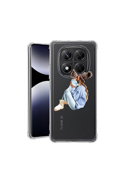 bestcase ® Anit Shock Case For Xiaomi Redmi Note 14 Pro 4G, Girl Mom With a Boy, 1997764 AS 562
