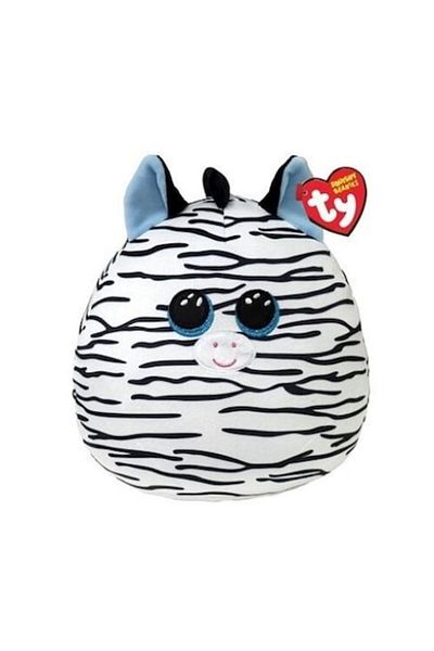 TY Plush Toy Squishy Beanies Xander, Zebra, 22cm