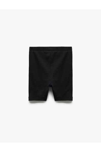 Koton Leggings scurti de bază din bumbac din noua sezon cu detaliu de cauciuc
