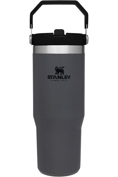 Stanley IceFlow Stainless Steel Tumbler with Straw Vacuum Insulated Water Bottle Charcoal, The IceFl