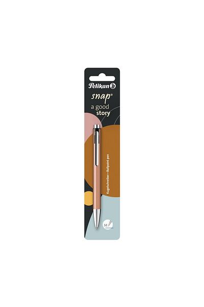 Herlitz Snap K10 Pen, Color Copper, Material Plastic, Blister Pack