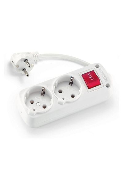 Viko by Panasonic Prelungitor Schuko 2P-2M + Întrerupător 16A 3500W 230V