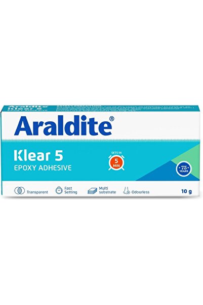 ARALDİTE 1543208 جاهز 10 جرام (لاصق إيبوكسي شفاف لمدة 5 دقائق)