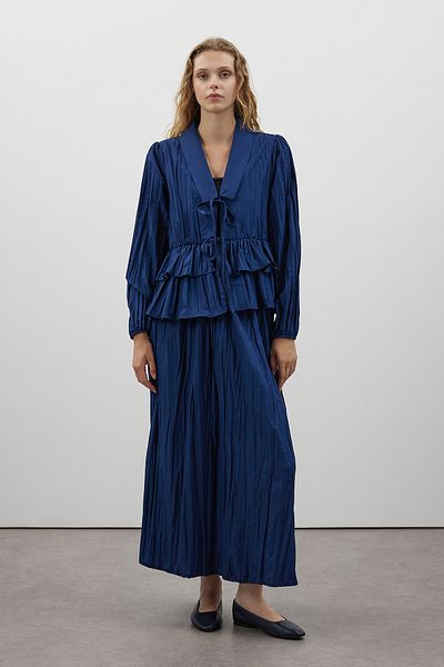 FUSHYA Crinkle Ruffle Double Set