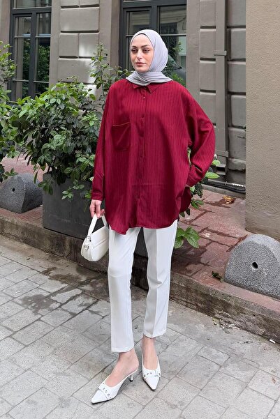 lamelif Πουκάμισο Kraşlı Βουργουνδίας