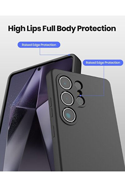 bestcase ® Θήκη σιλικόνης Premium για Samsung Galaxy S25 Ultra, μαύρη