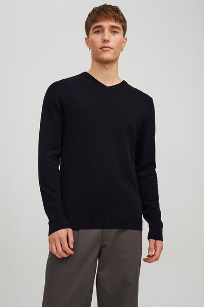 Jack & Jones Men's V-Neck Knitwear - Basic