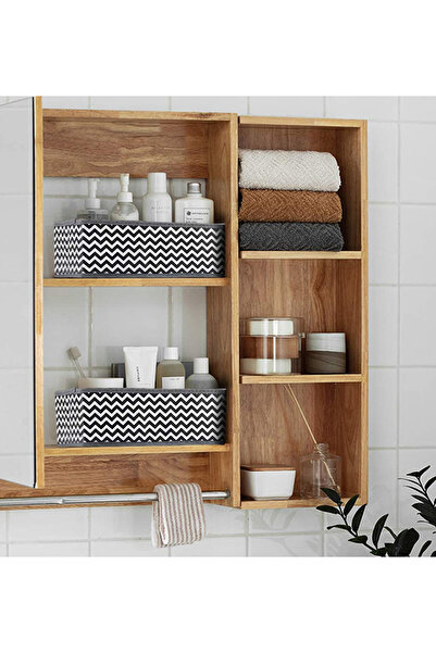 Generic 6pcs Foldable Wardrobe Storage Box, Clothes Storage And Organization, Gray And White Stripes