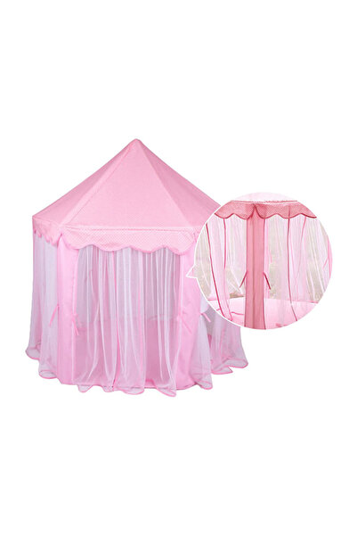 fun zone خيمة لعب سداسية الشكل بتصميم فريد وقابلة للطي والحمل للاستخدام الداخ...