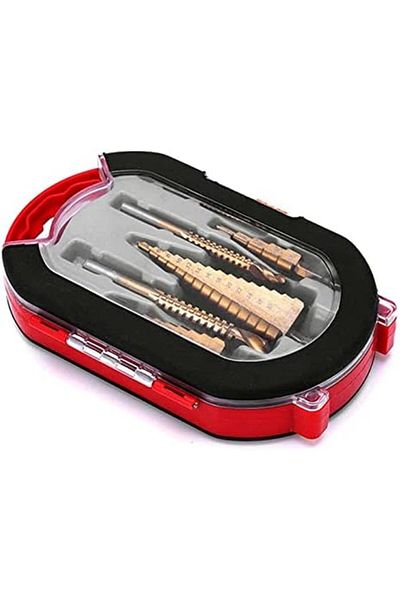 Generic Step Drill Bits, 6 Pcs/Box Titanium Plating Drill Bit Set