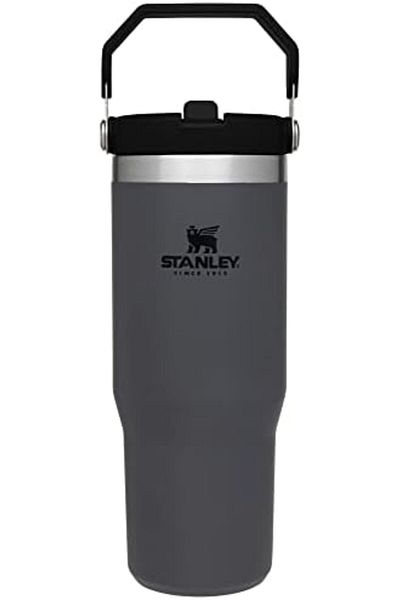 Stanley IceFlow Stainless Steel Tumbler with Straw Vacuum Insulated Water Bottle Charcoal, The IceFl