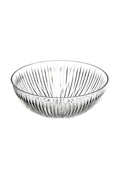 ARROW Crystal Cut Design Contemporary Polystyrene Starburst Bowl 9 Inch