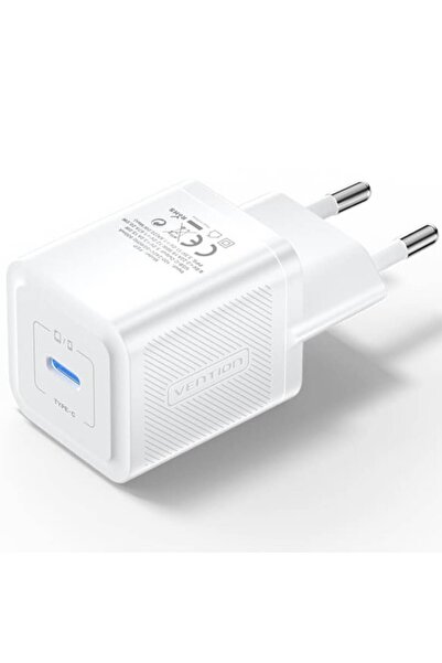 Vention Încărcător de 20 W, 1x USB Tip-C, 5 V/3 A, QC 3.0, Alb