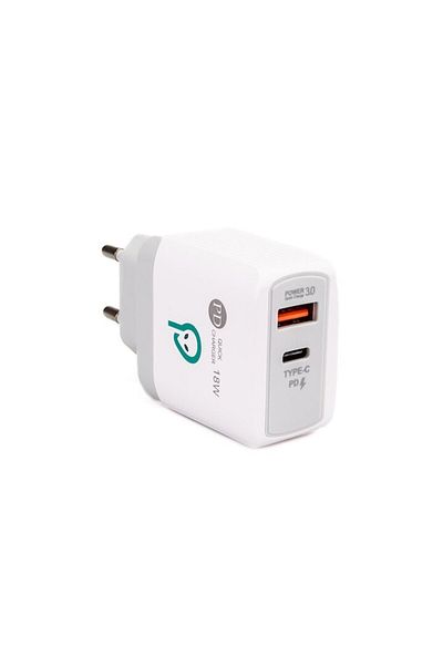 Spacer Quick Charge Network Charger 18W USB Type-C PD and USB Quick Charge