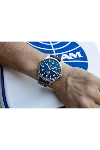 Timex Ceas bărbătesc cu cuarț albastru Timex-TWG030100