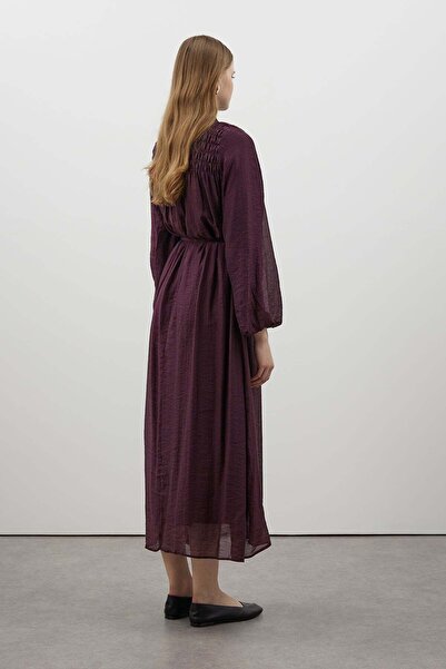 FUSHYA Büzgü ve Bağlama Detaylı elbise