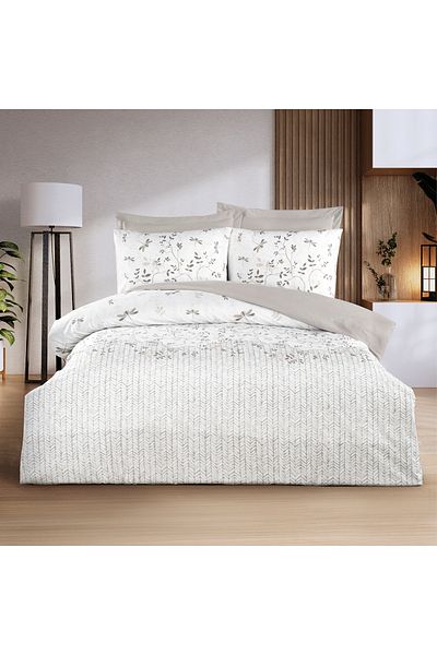 Altınbaşak Set de lenjerie de pat Linea Single Ranforce Bej (3 bucăți) Set de lenjerie de pat pentru o persoană