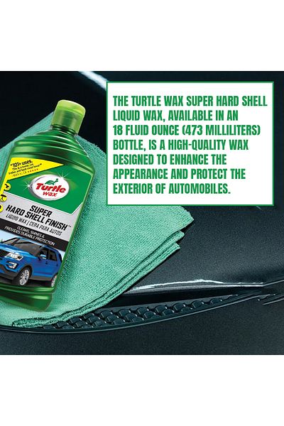 Turtle Wax Super Hard Shell Liquid Wax 473ml – Durable Shine & Protection for Car Exteriors