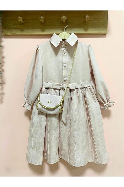 Cherrys Bebek Girl's Dress with Bag