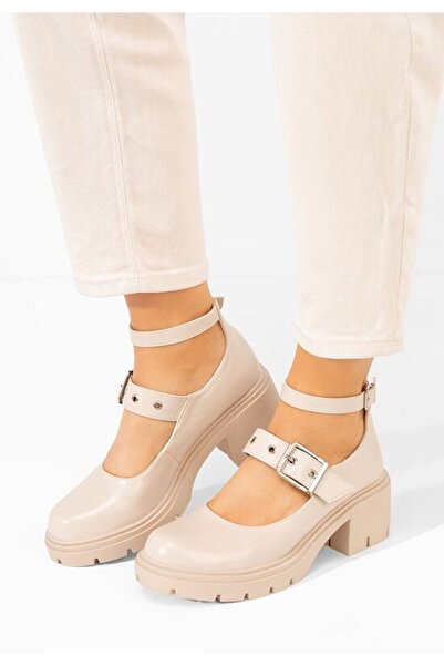 B T Shoes Khalilah beige coarse touch slippers