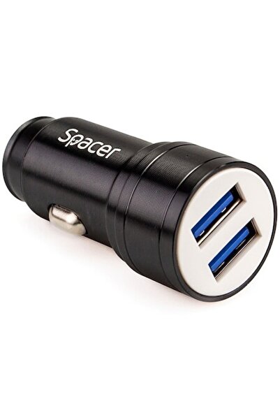 Spacer Încărcător auto cu încărcare rapidă 17W 5V/3.1A Putere totală 17W 2 x ...