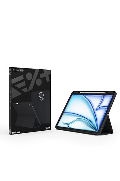 NEXT ONE Husă de protecție Rollcase pentru iPad Air 13 inch M2 2024 | Negru