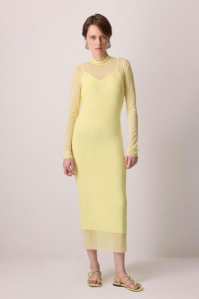 Touché Privé Stand Collar Tulle Dress