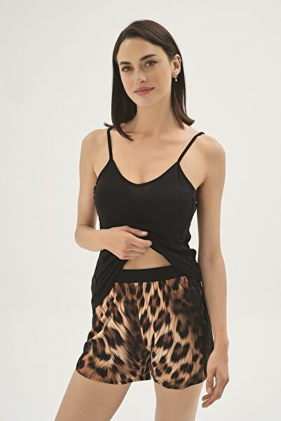 Sevim 16953 ЖІНОЧИЙ КОМПЛЕКТ ШОРТІВ З ТОНКИМИ ПЛЕЧАМИ