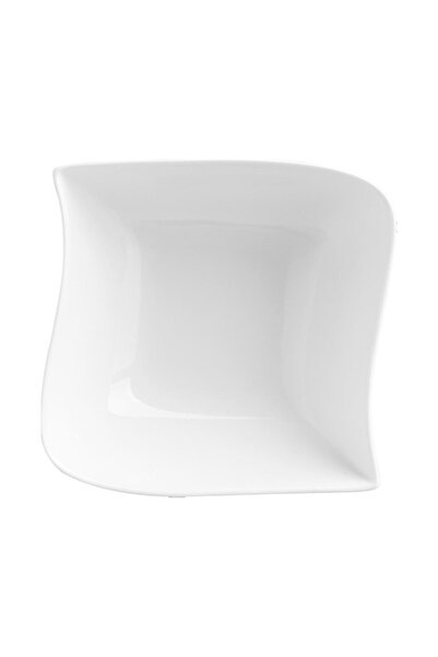 Secret de Gourmet Wave Elegant Design Square Porcelain Bowl 14 cm