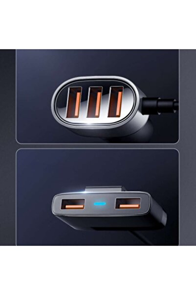 Joyroom Încărcător auto JR-CL03, 5 porturi USB, încărcare rapidă 3.0