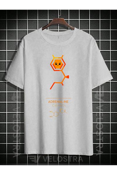 Velostra Unisex Adrenaline Printed Oversize T-Shirt