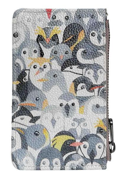 Dogo Portofel gri pentru femei - Design Penguins