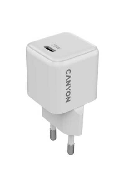 CANYON Încărcător CU20C GaN, 20W, 1xPD, culoare albă