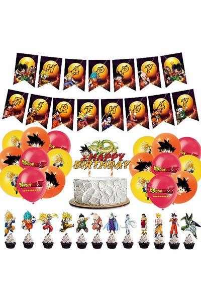 BESTZY children's birthday set, latex/paper, multicolor, 29 pieces