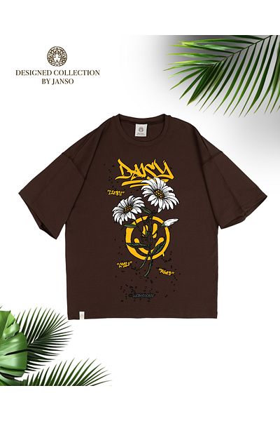 JANSO GROUP -Women's Cotton Printed Rosess Short Sleeve Tshirt Oversize Large Size