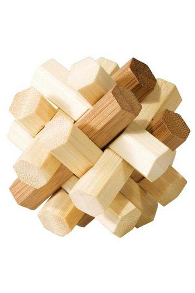 Fridolin Joc Logic Iq Din Lemn Bambus Double Knot