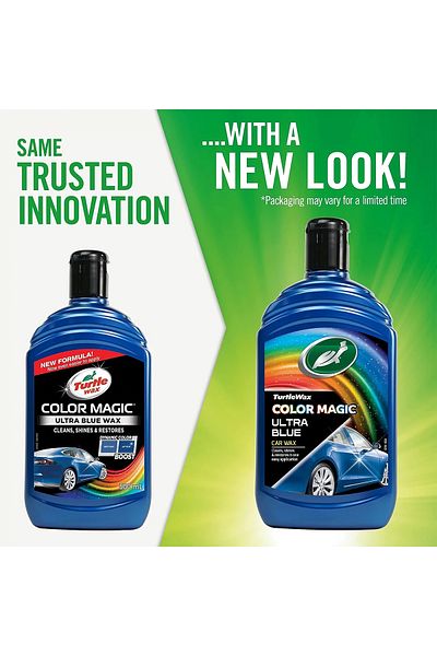 Turtle Wax Color Magic Ultra Blue Car Wax 500ml – Cleans, Shines & Restores in One Application