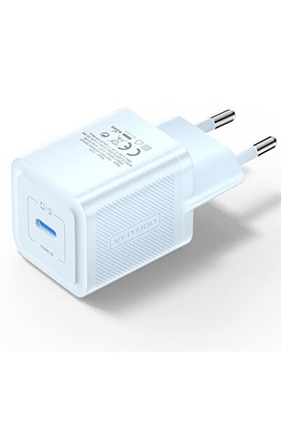 Vention Încărcător de rețea 20W, 1 x USB Tip-C, 5V/3A, QC 3.0, Albastru