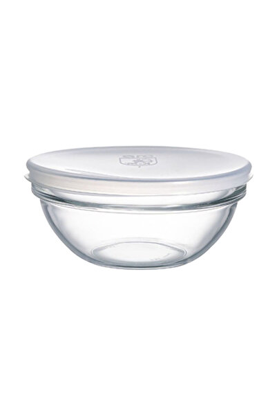 Luminarc وعاء سلطة زجاجي قابل للطي مع غطاء سعة 140 مل